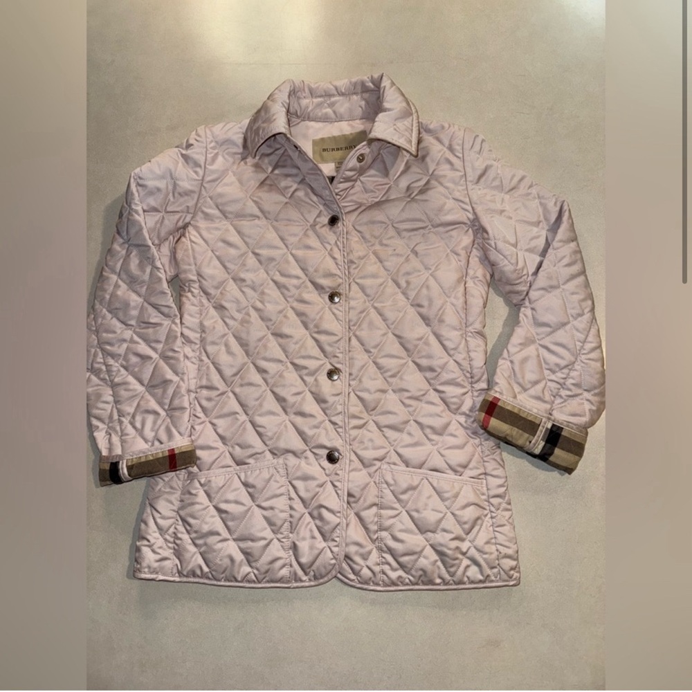 Pink Burberry Coat Girls Size 12y